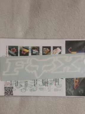 Fox Racing vinyl sticker